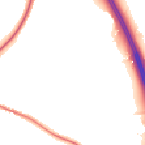 Night-time road noise heatmap for CW11 2LB