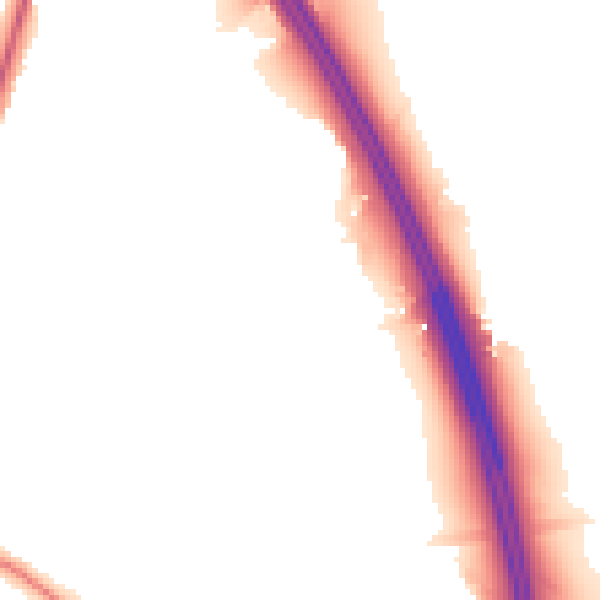 Night-time road noise heatmap for CW11 2LL