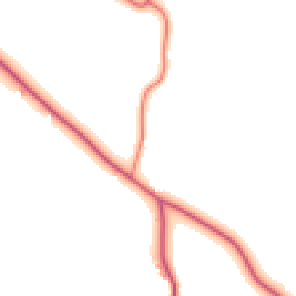 Daytime road noise heatmap for CW11 2TH
