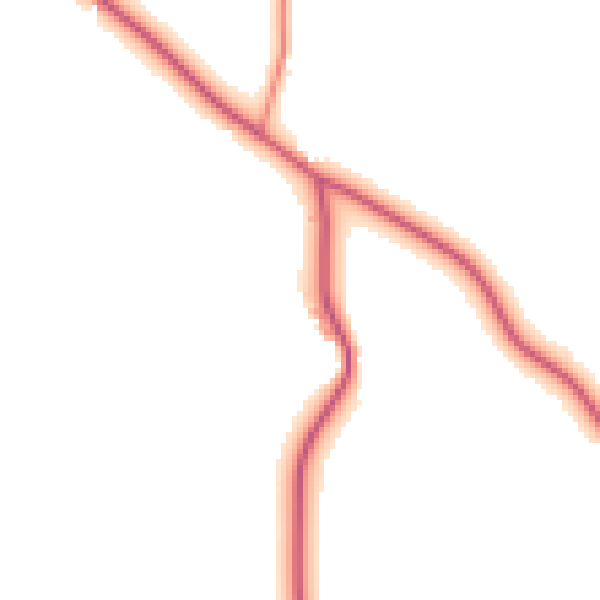 Daytime road noise heatmap for CW11 2TJ