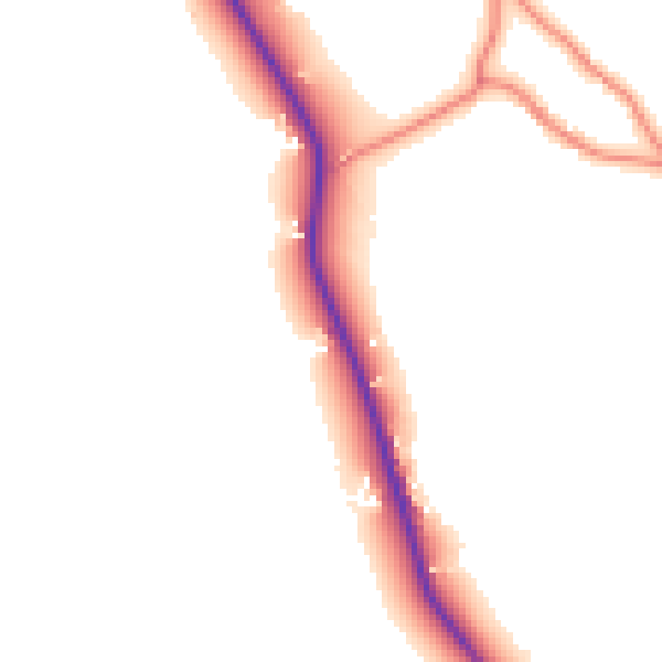 Daytime road noise heatmap for CW11 2TZ