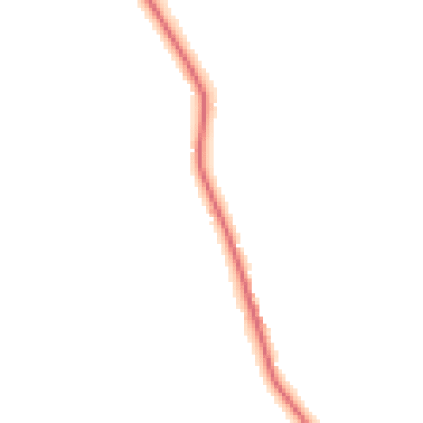 Night-time road noise heatmap for CW11 2TZ