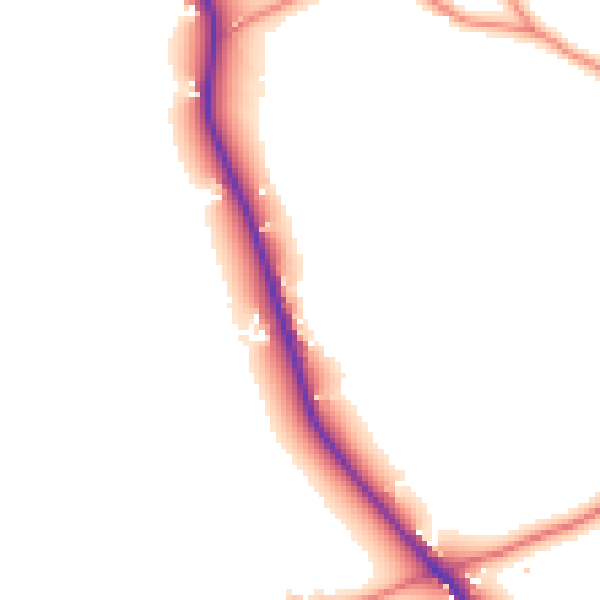 Daytime road noise heatmap for CW11 2UF