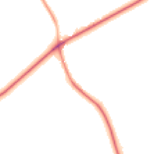Night-time road noise heatmap for CW11 2UQ