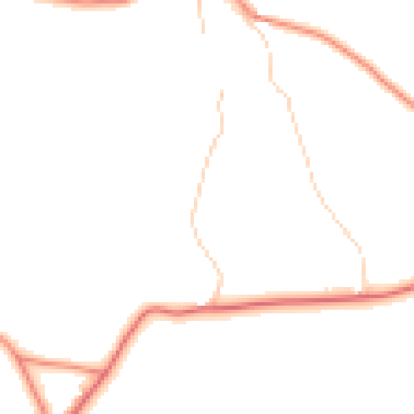 Daytime road noise heatmap for CW11 2UX