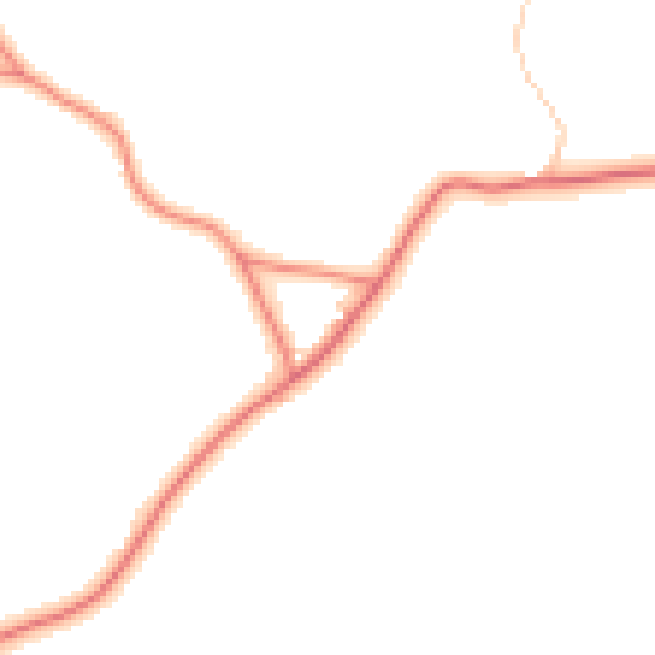 Daytime road noise heatmap for CW11 2YH