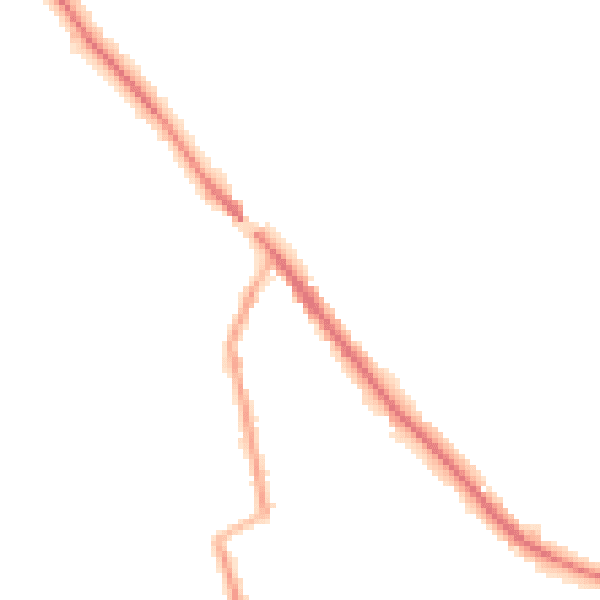 Night-time road noise heatmap for CW11 3BD