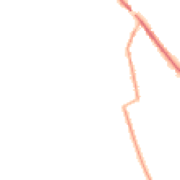 Night-time road noise heatmap for CW11 3DH