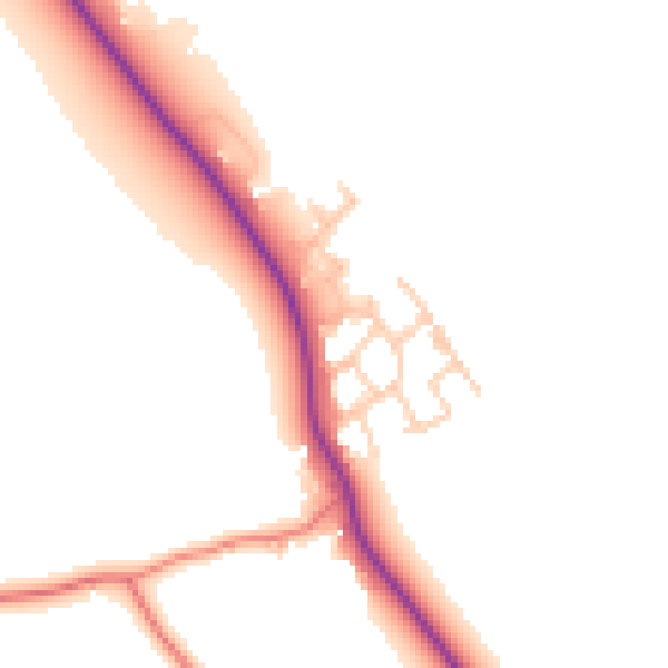 Daytime road noise heatmap for CW11 3DU