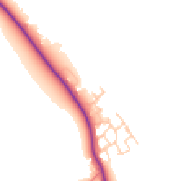 Daytime road noise heatmap for CW11 3EE