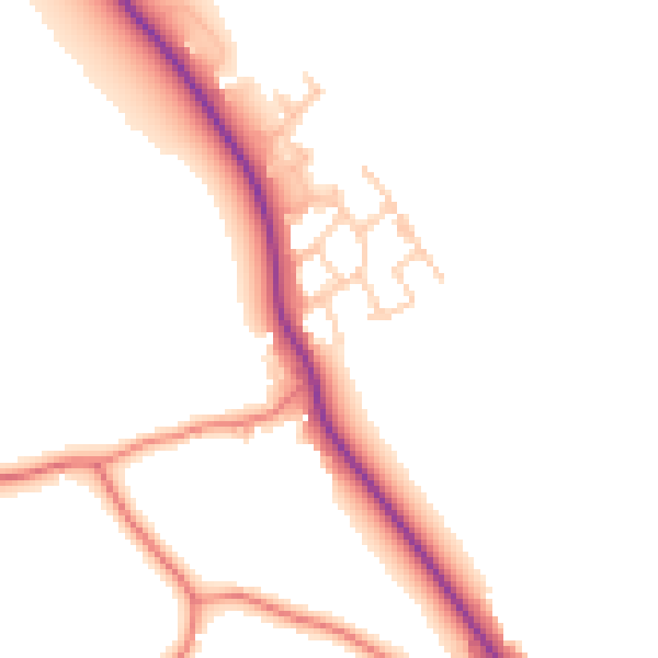 Daytime road noise heatmap for CW11 3ET