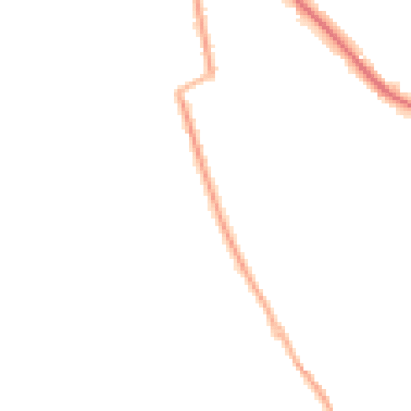 Night-time road noise heatmap for CW11 3GT