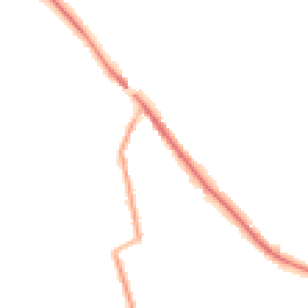Night-time road noise heatmap for CW11 3JE