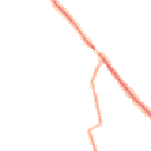 Night-time road noise heatmap for CW11 3JJ