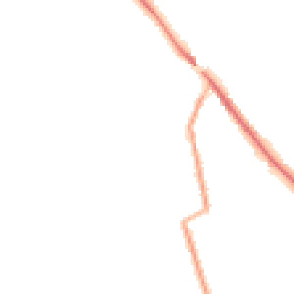 Night-time road noise heatmap for CW11 3JP