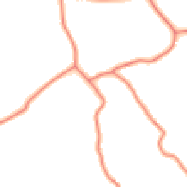 Daytime road noise heatmap for CW11 3QD