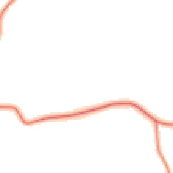 Daytime road noise heatmap for CW11 3QH