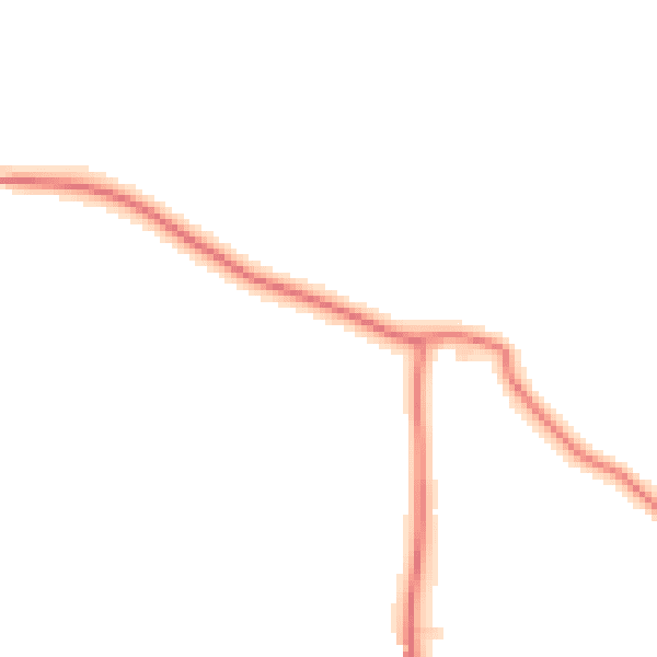 Daytime road noise heatmap for CW11 3QX