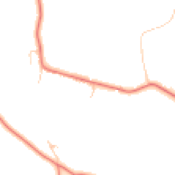 Daytime road noise heatmap for CW11 4AR