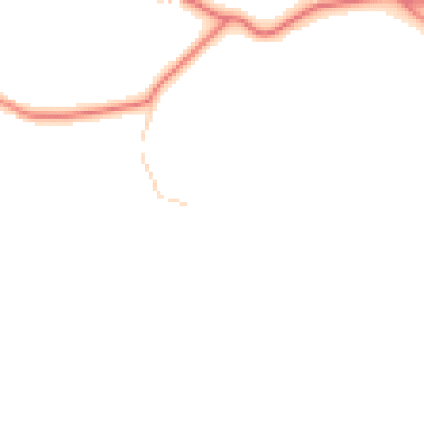 Daytime road noise heatmap for CW11 4DG