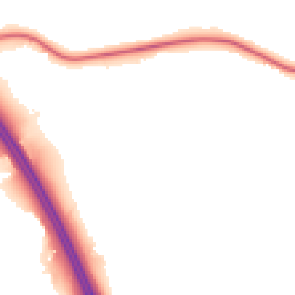 Night-time road noise heatmap for CW11 4WE