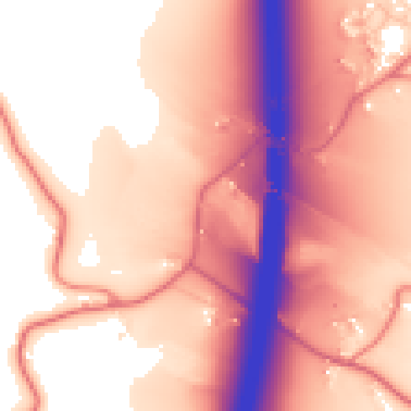 Daytime road noise heatmap for CW11 4XT