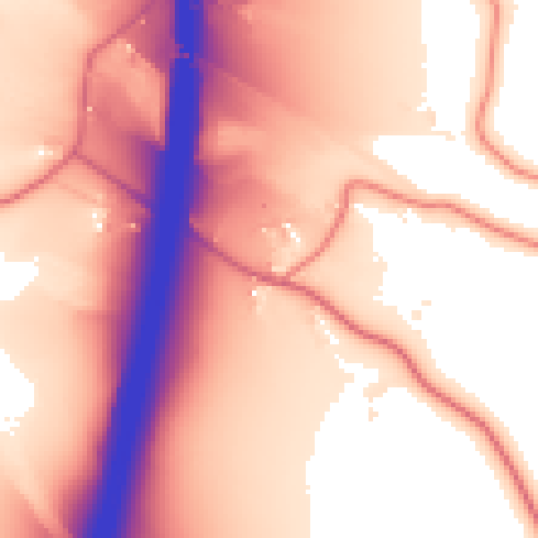 Daytime road noise heatmap for CW11 4XU