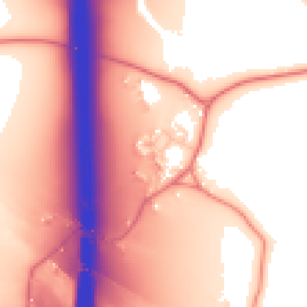 Daytime road noise heatmap for CW11 4XZ