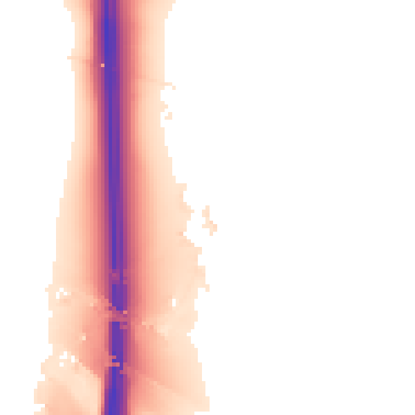 Night-time road noise heatmap for CW11 4XZ