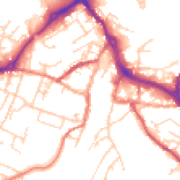 Daytime road noise heatmap for CW12 1AN