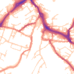 Daytime road noise heatmap for CW12 1AY
