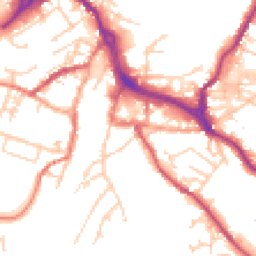 Daytime road noise heatmap for CW12 1BD