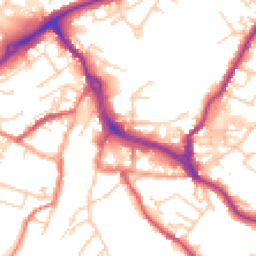 Daytime road noise heatmap for CW12 1DA