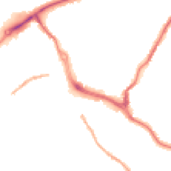Night-time road noise heatmap for CW12 1DA