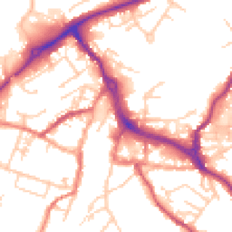 Daytime road noise heatmap for CW12 1DE
