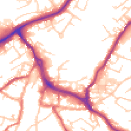 Daytime road noise heatmap for CW12 1DR