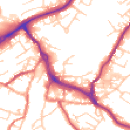 Daytime road noise heatmap for CW12 1DS