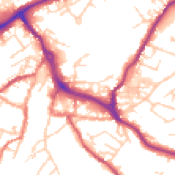 Daytime road noise heatmap for CW12 1DT