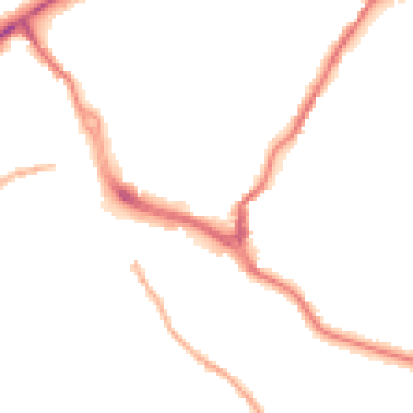 Night-time road noise heatmap for CW12 1EH