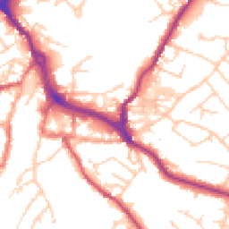 Daytime road noise heatmap for CW12 1EN