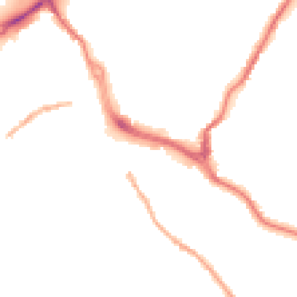 Night-time road noise heatmap for CW12 1EP