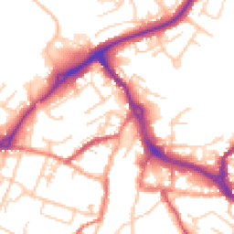 Daytime road noise heatmap for CW12 1EW