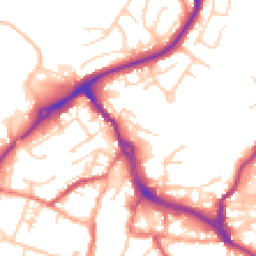 Daytime road noise heatmap for CW12 1FS