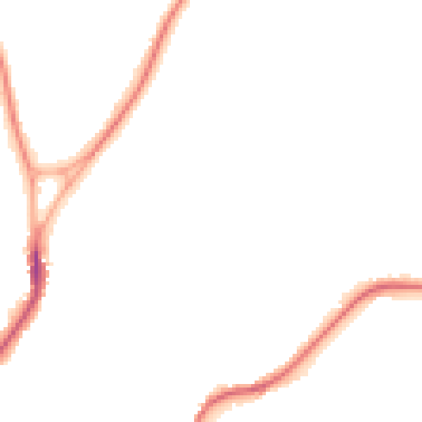 Night-time road noise heatmap for CW12 1FY