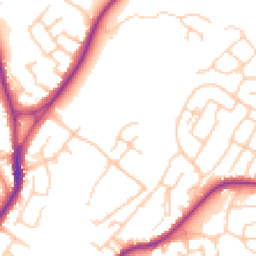 Daytime road noise heatmap for CW12 1GB