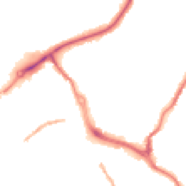 Night-time road noise heatmap for CW12 1GD