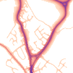 Daytime road noise heatmap for CW12 1GQ