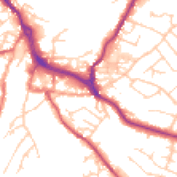 Daytime road noise heatmap for CW12 1GT