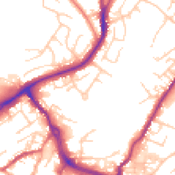 Daytime road noise heatmap for CW12 1ND