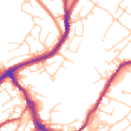 Daytime road noise heatmap for CW12 1NQ